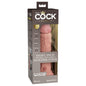 King Cock Elite 8'' Vibrating Dual Density Cock - Flesh - Flesh 20.3 cm USB Rechargeable Vibrating Dong - PD5778-21