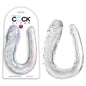 King Cock Clear Large Double Trouble - Clear Large Double Penetration Dong - PD5787-20