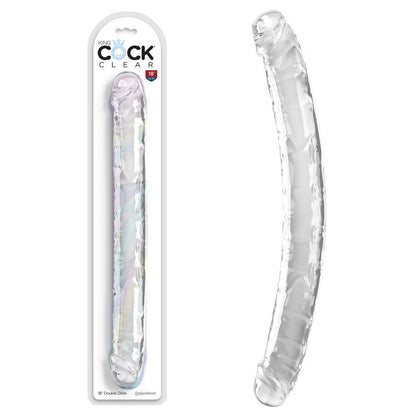 King Cock 18 Inch Double Dildo - Clear 45.7 cm Double Dong - PD5788-20