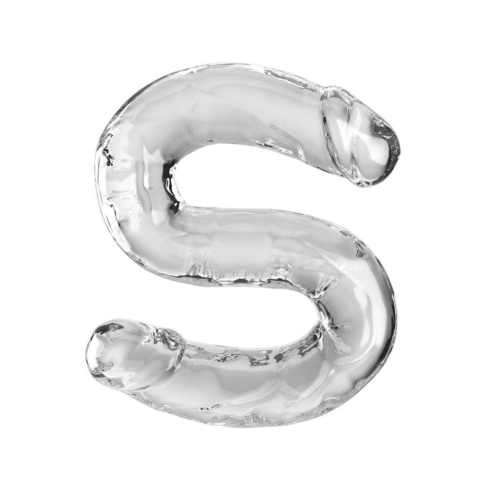 King Cock 18 Inch Double Dildo - Clear 45.7 cm Double Dong - PD5788-20