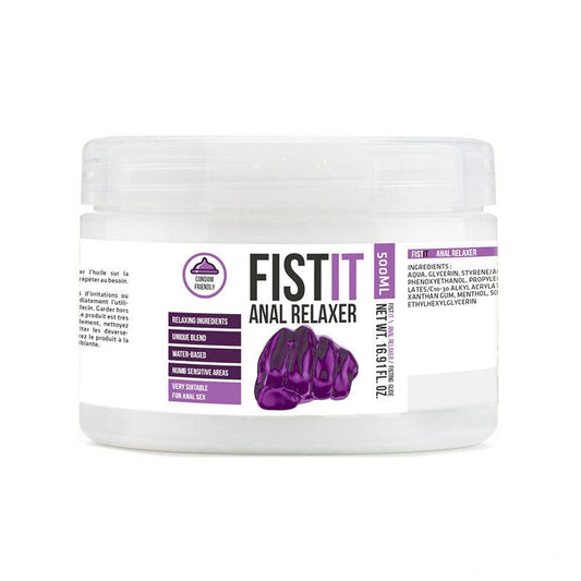 Pharmquests Fist-It Anal Relaxer - Water Based Relaxing Lubricant - 500 ml Tub - PHA226USA