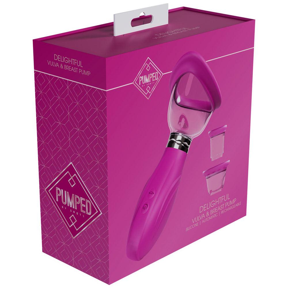 PUMPED Delightful Auto Ladies Pump - Pink - Pink USB Rechargeable Ladies Pump - PMP050PNK