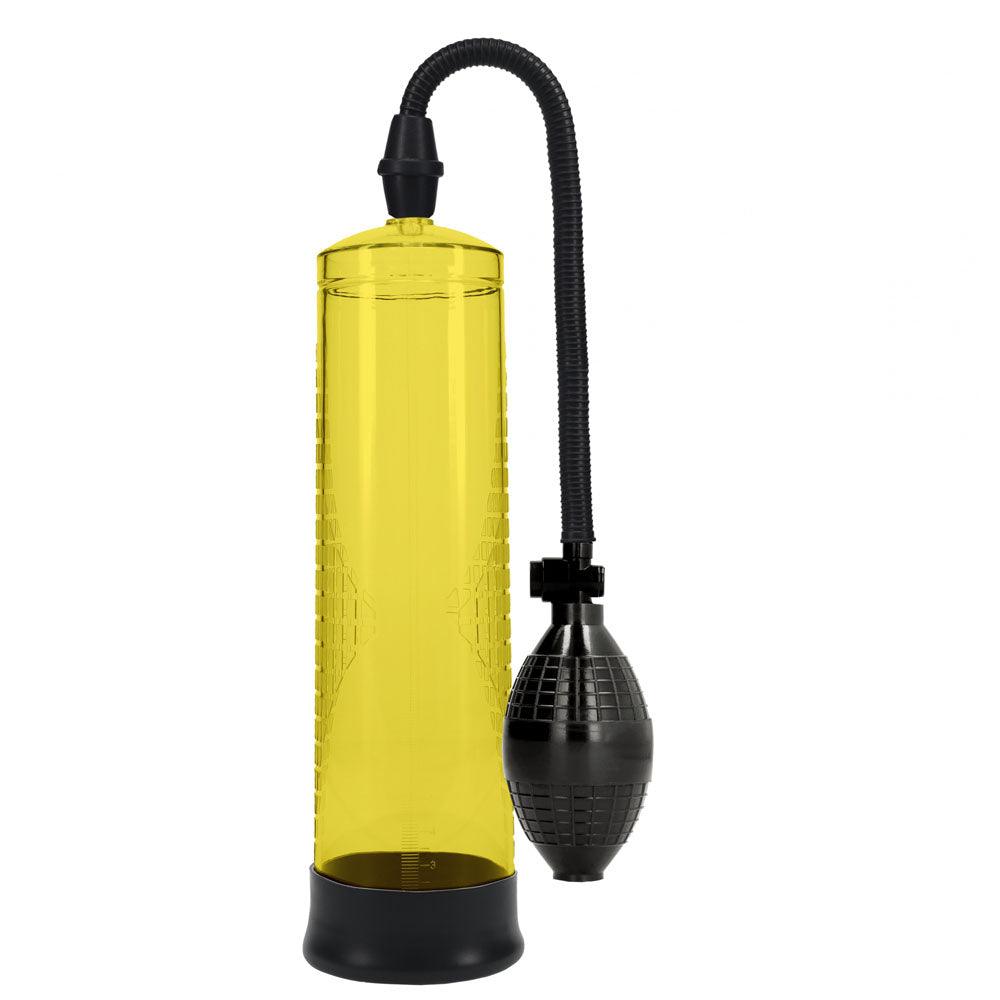 PUMPED Basic Pump 1 - Yellow - Yellow Penis Pump - PMP054YEL