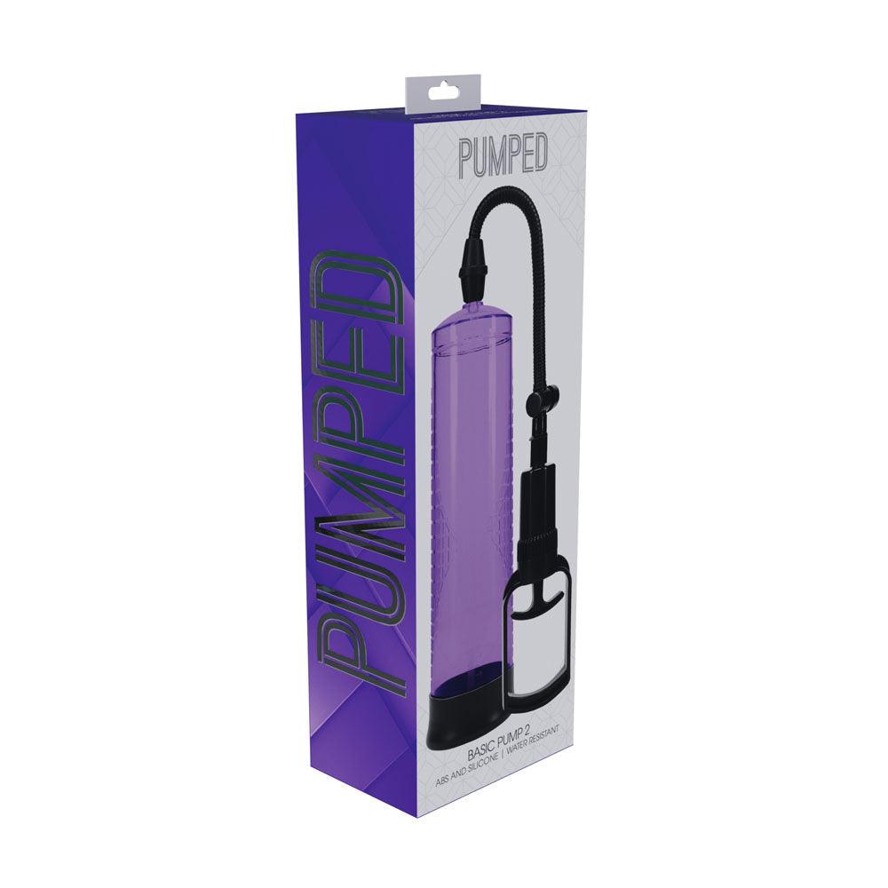 PUMPED Basic Pump 2 - Purple - Purple Penis Pump - PMP055PUR