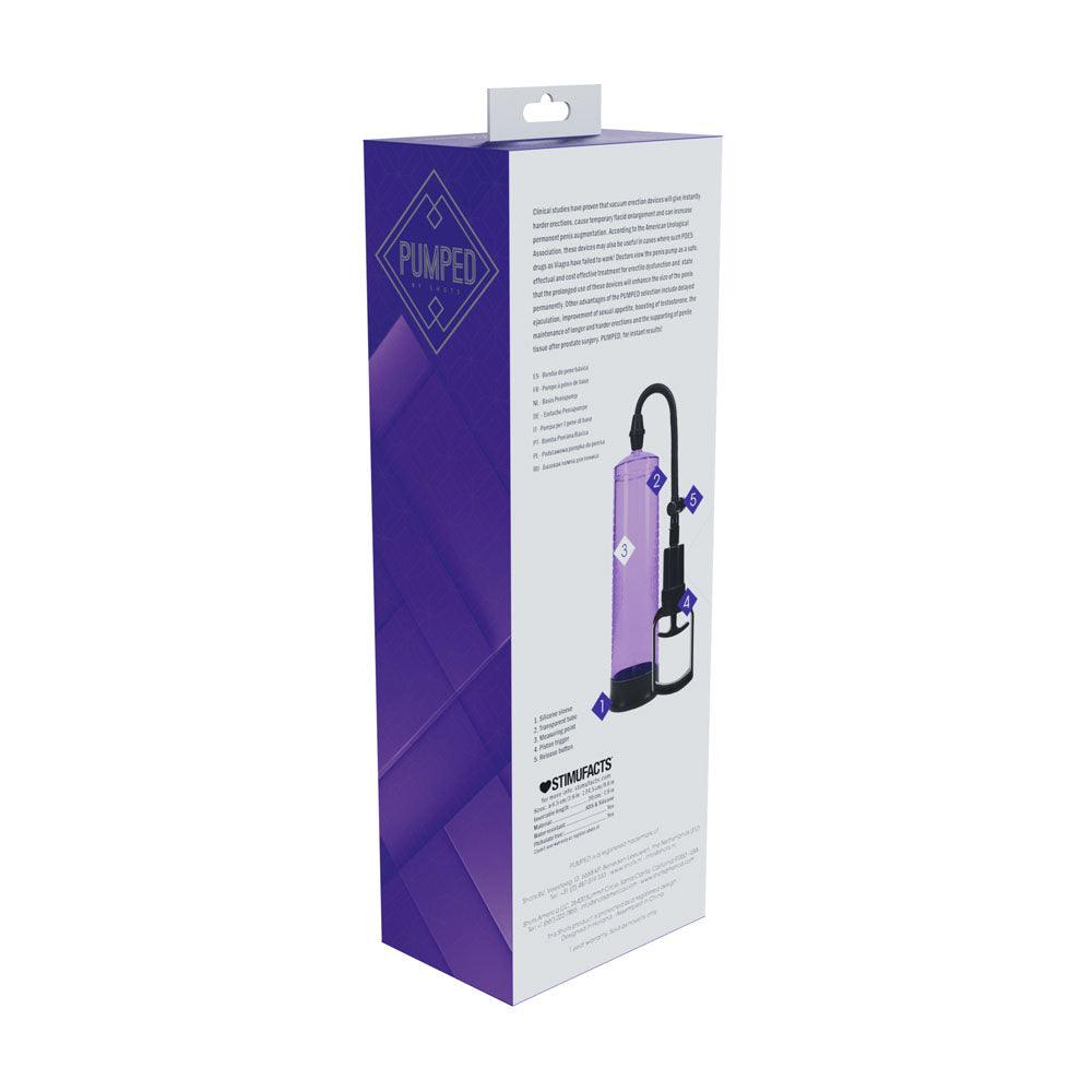 PUMPED Basic Pump 2 - Purple - Purple Penis Pump - PMP055PUR