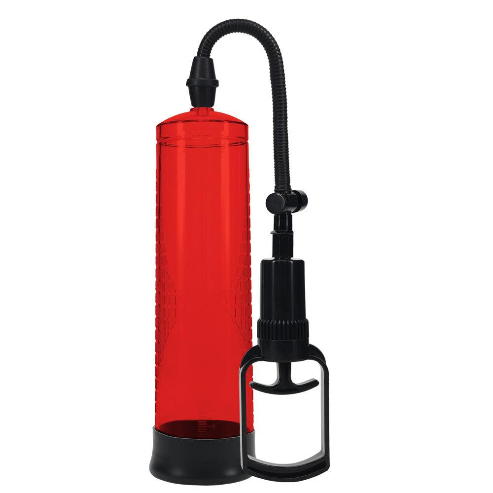 PUMPED Basic Pump 2 - Red - Red Penis Pump - PMP055RED