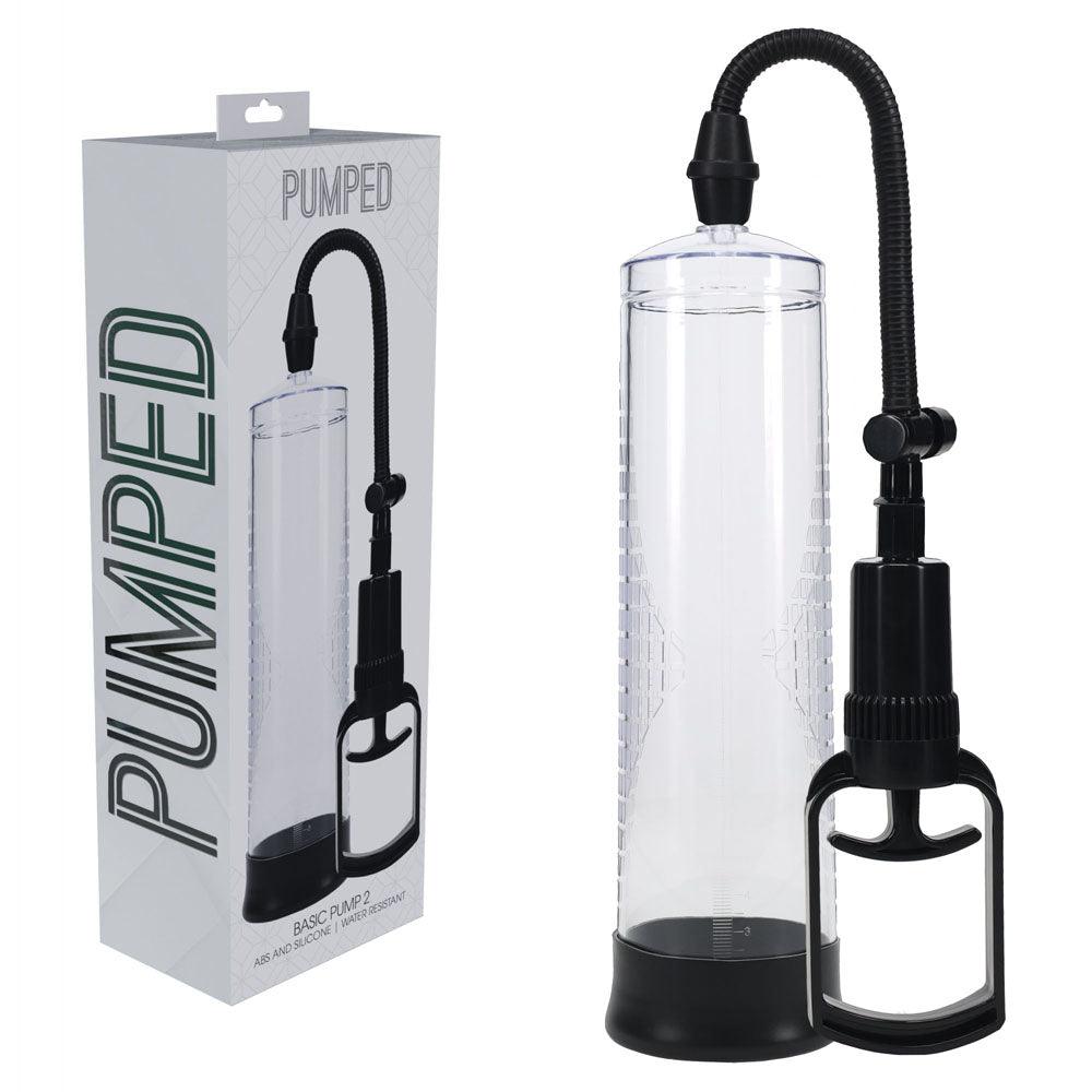 PUMPED Basic Pump 2 - Transparent - Clear Penis Pump - PMP055TRA