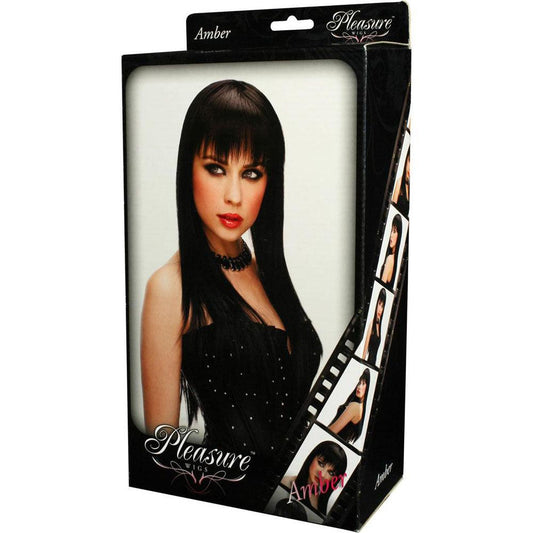 PLEASURE WIGS Amber - Black - Black Wig - PW-8026-1