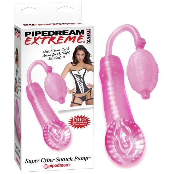 Pipedream Extreme Toyz Super Cyber Snatch Pump - Pink Masturbator Pump - RD239