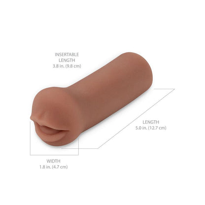 Pipedream Extreme Toyz Coed Cocksucker - Brown - Brown Mouth Stroker - RD424-29