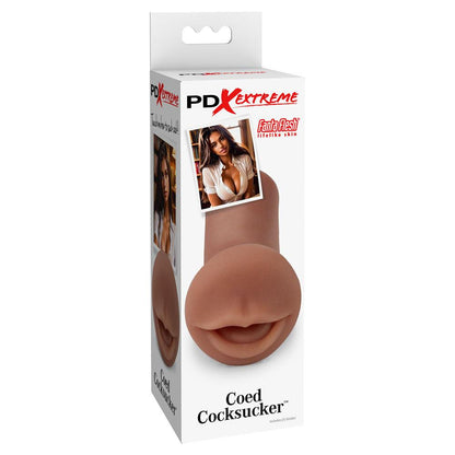 Pipedream Extreme Toyz Coed Cocksucker - Brown - Brown Mouth Stroker - RD424-29