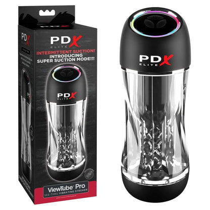 PDX Elite ViewTube Pro - Clear USB Rechargeable Auto Sucking Stroker - RD545