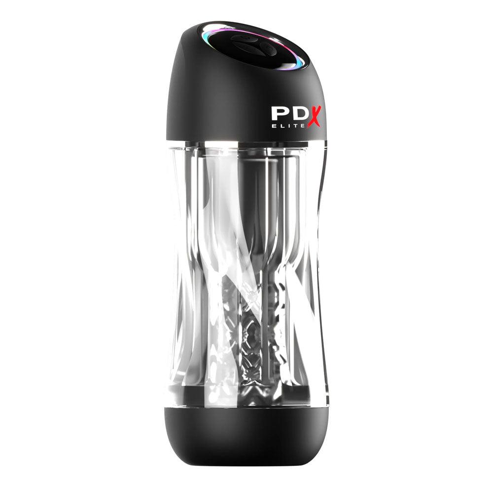 PDX Elite ViewTube Pro - Clear USB Rechargeable Auto Sucking Stroker - RD545