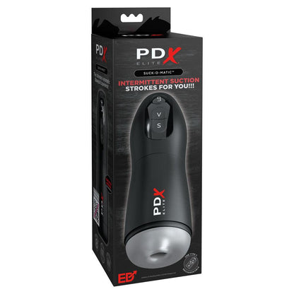 PDX Elite Suck-O-Matic - USB Rechargeable Sucking & Vibrating Masturbator - RD549-20