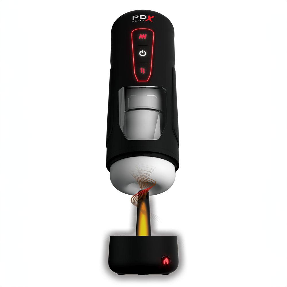 PDX Elite Milk Me Hotter - USB Rechargeable Thrusting Heating & Vibrating Auto Stroker - RD550-23