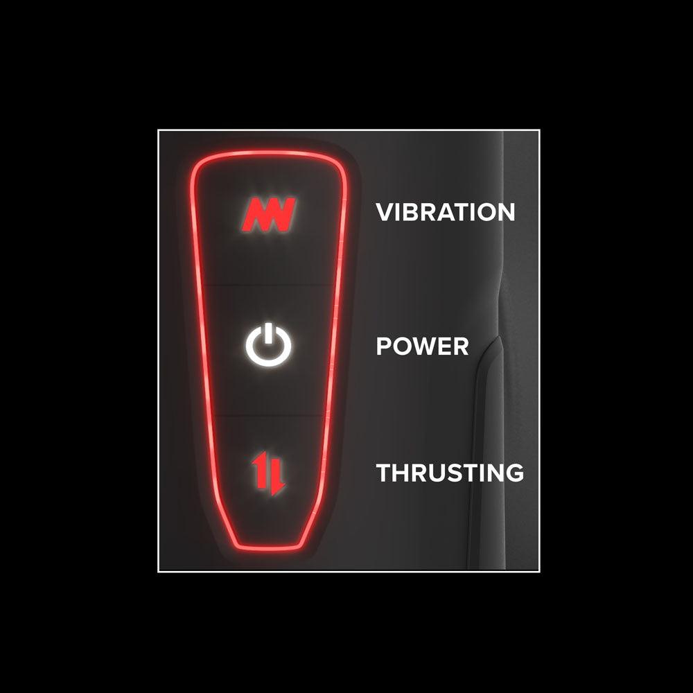 PDX Elite Milk Me Hotter - USB Rechargeable Thrusting Heating & Vibrating Auto Stroker - RD550-23