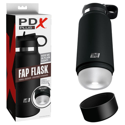 PDX Plus Fap Flask - Thrill Seeker - Frosted Discreet Stroker - RD629-20