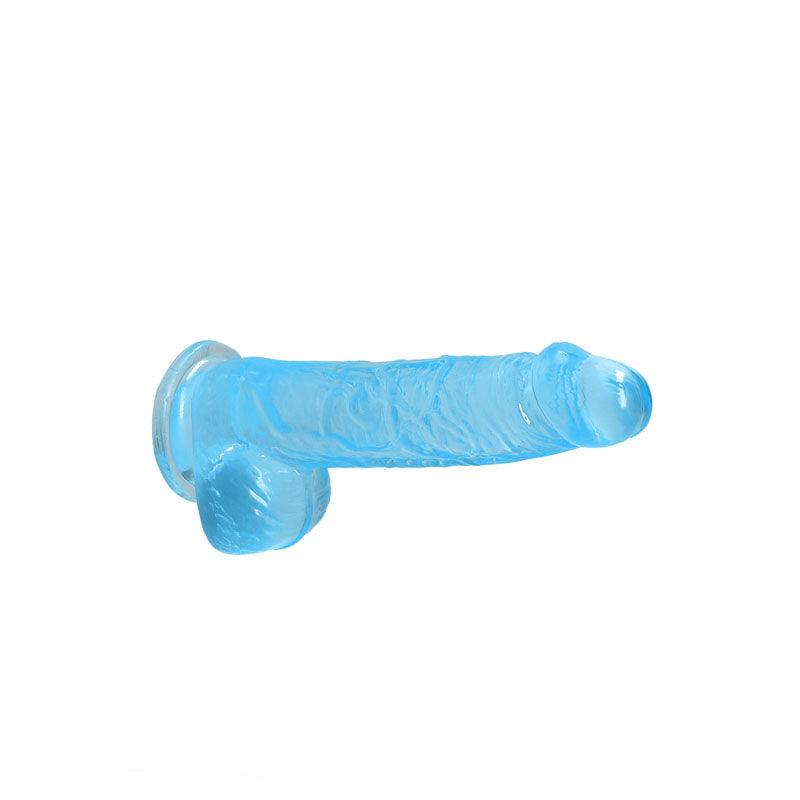 REALROCK 6'' Realistic Dildo With Balls - Blue 15.2 cm Dong - REA090BLU