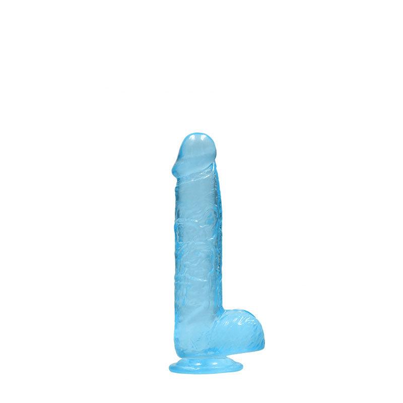 REALROCK 6'' Realistic Dildo With Balls - Blue 15.2 cm Dong - REA090BLU