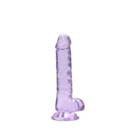 REALROCK 7'' Realistic Dildo With Balls - Purple 17.8 cm Dong - REA091PUR