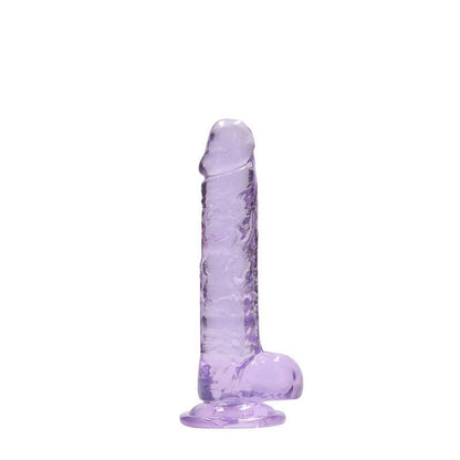 REALROCK 7'' Realistic Dildo With Balls - Purple 17.8 cm Dong - REA091PUR