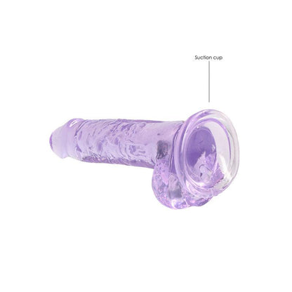 REALROCK 7'' Realistic Dildo With Balls - Purple 17.8 cm Dong - REA091PUR