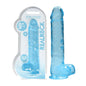 REALROCK Realistic Dildo With Balls 9IN - - REA093BLU