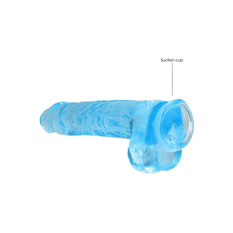 REALROCK Realistic Dildo With Balls 9IN - - REA093BLU