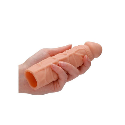 REALROCK 7'' Penis Extender - Flesh 17.8 cm Penis Extension Sleeve - REA104FLE