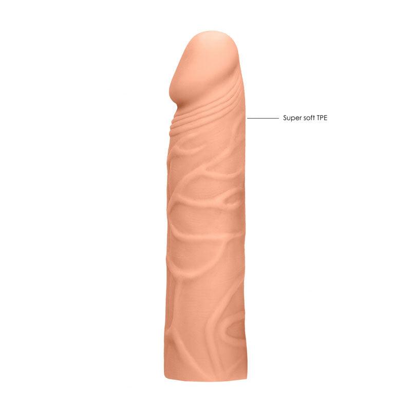 REALROCK 7'' Penis Extender - Flesh 17.8 cm Penis Extension Sleeve - REA104FLE