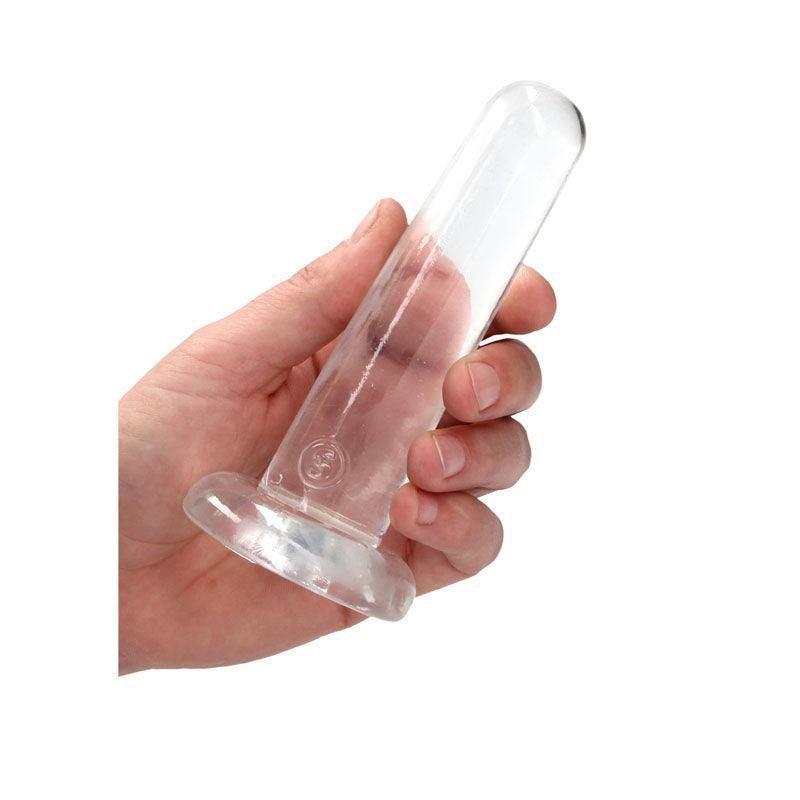 REALROCK Non Realistic Dildo With Suction Cup - 13.5 cm - Clear 13.5 cm Dong - REA108TRA