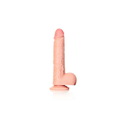 REALROCK Straight Realistic Dildo with Balls - 18 cm - Flesh 18 cm (7'') Dong - REA124FLE