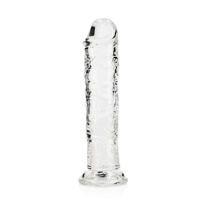 REALROCK 18 cm Straight Dildo - Clear - Clear 18 cm (7'') Dong - REA152TRA