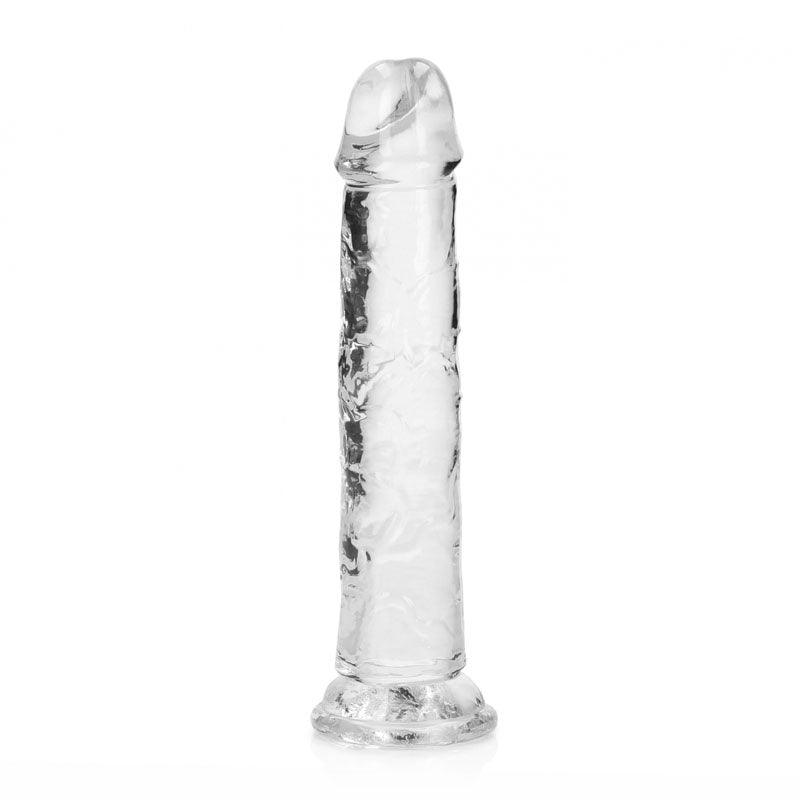 REALROCK 18 cm Straight Dildo - Clear - Clear 18 cm (7'') Dong - REA152TRA