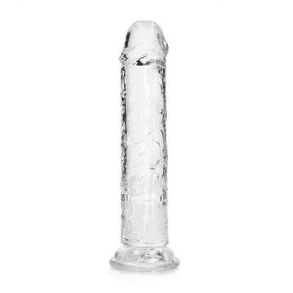 REALROCK 18 cm Straight Dildo - Clear - Clear 18 cm (7'') Dong - REA152TRA