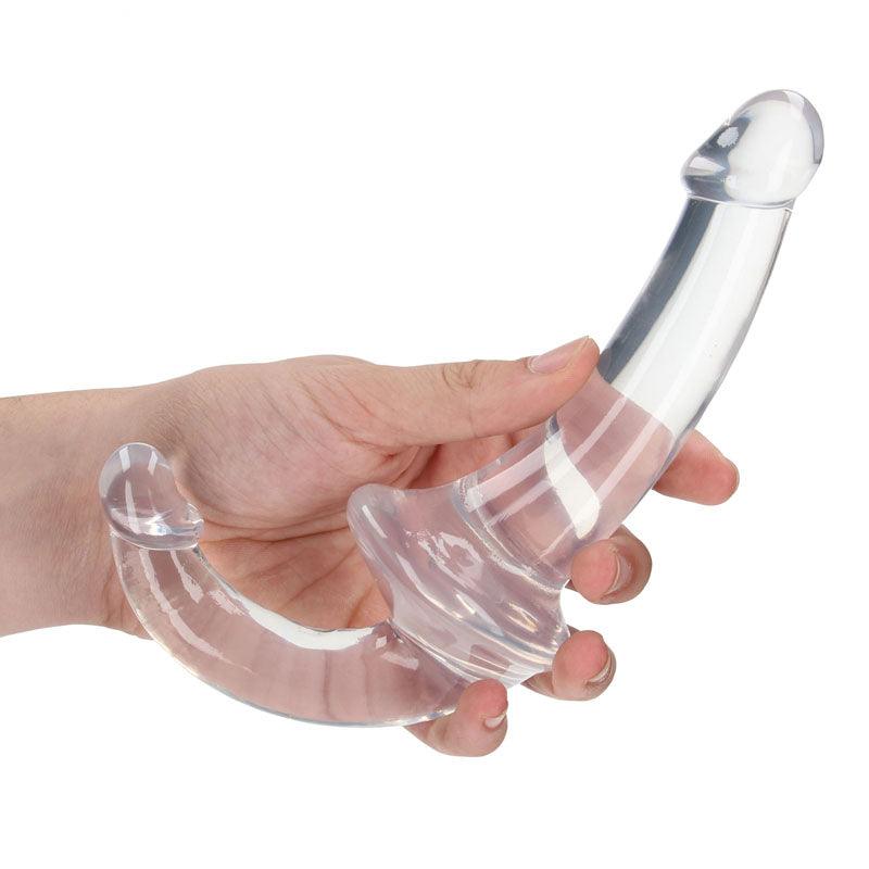 REALROCK 20 cm Strapless Strap-On - Clear - Clear Strapless Strap-On - REA157TRA