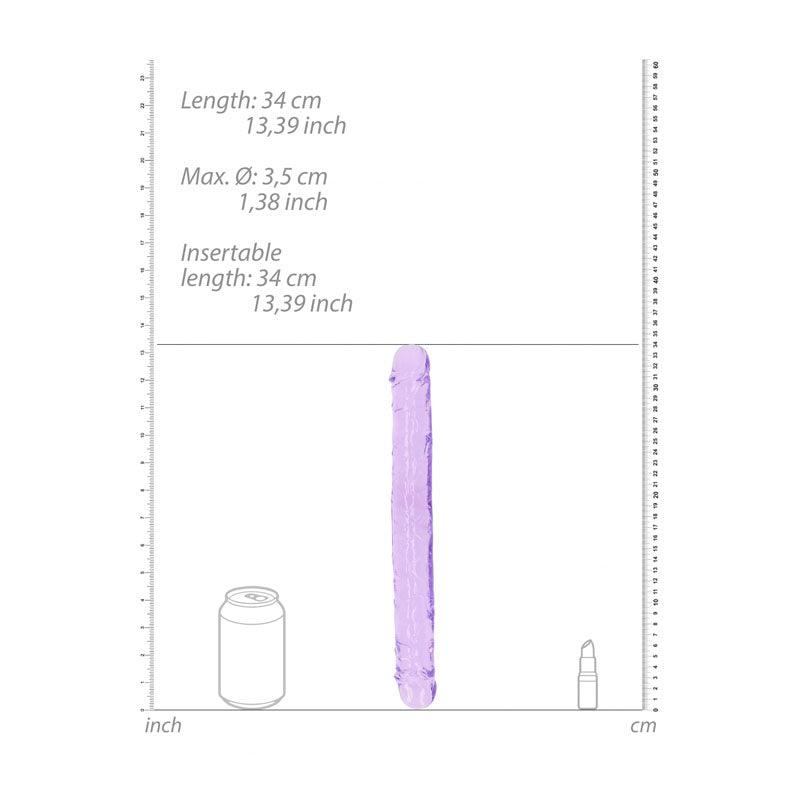 REALROCK 34 cm Double Dong - Purple - Purple 34 cm (14'') Double Dong - REA159PUR