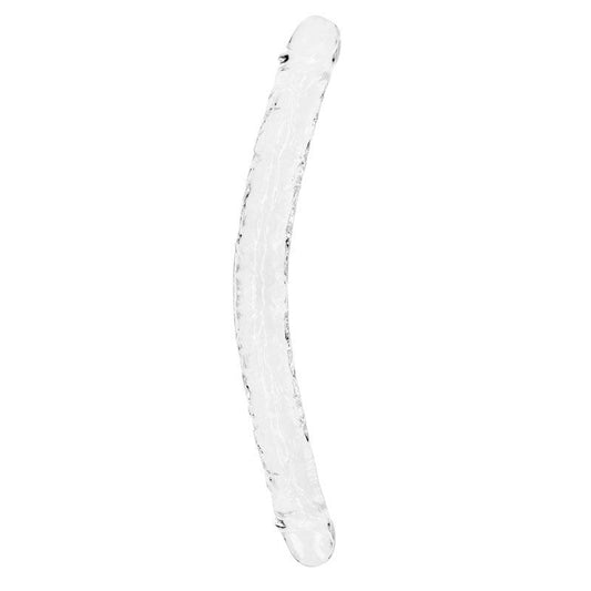 REALROCK 45 cm Double Dong - Clear - Clear 45 cm (18'') Double Dong - REA160TRA