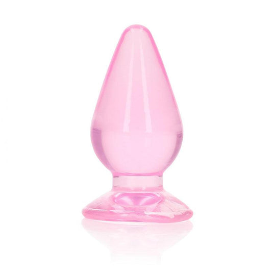 REALROCK 9 cm Anal Plug - Pink - Pink 9 cm (3.5'') Butt Plug - REA161PNK