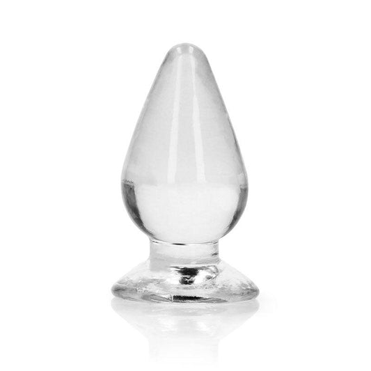 REALROCK 9 cm Anal Plug - Clear - Clear 9 cm (3.5'') Butt Plug - REA161TRA