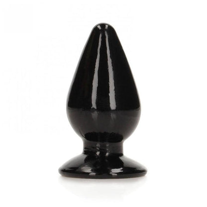 REALROCK 11.5 cm Anal Plug - Black - Black 11.5 cm (4.5'') Butt Plug - REA162BLK