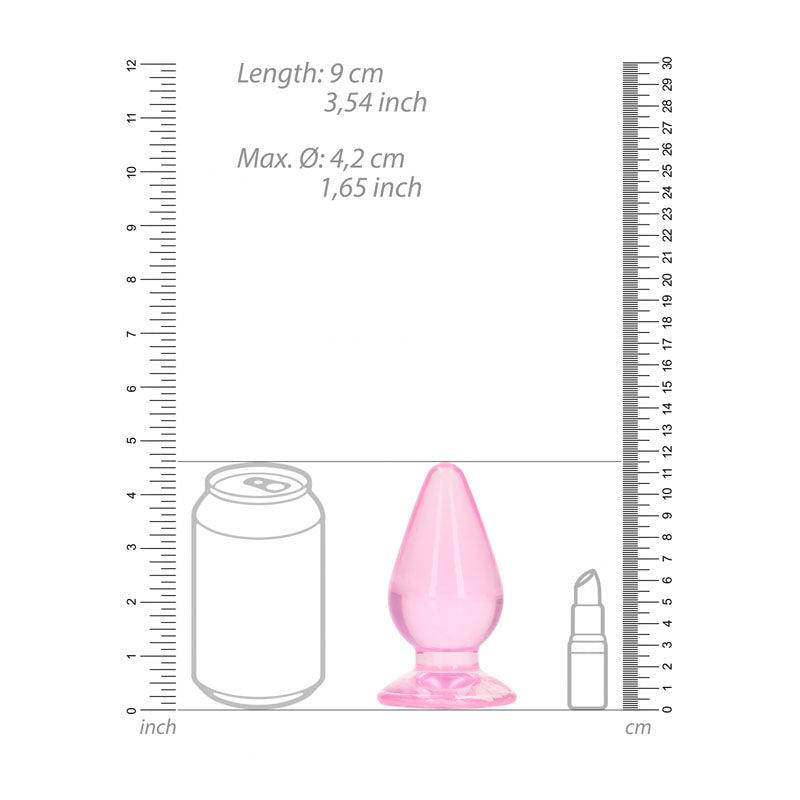 REALROCK 11.5 cm Anal Plug - Pink - Pink 11.5 cm (4.5'') Butt Plug - REA162PNK