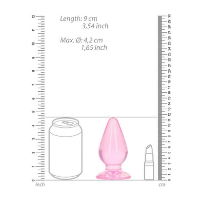 REALROCK 11.5 cm Anal Plug - Pink - Pink 11.5 cm (4.5'') Butt Plug - REA162PNK