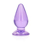 REALROCK 11.5 cm Anal Plug - Purple - Purple 11.5 cm (4.5'') Butt Plug - REA162PUR