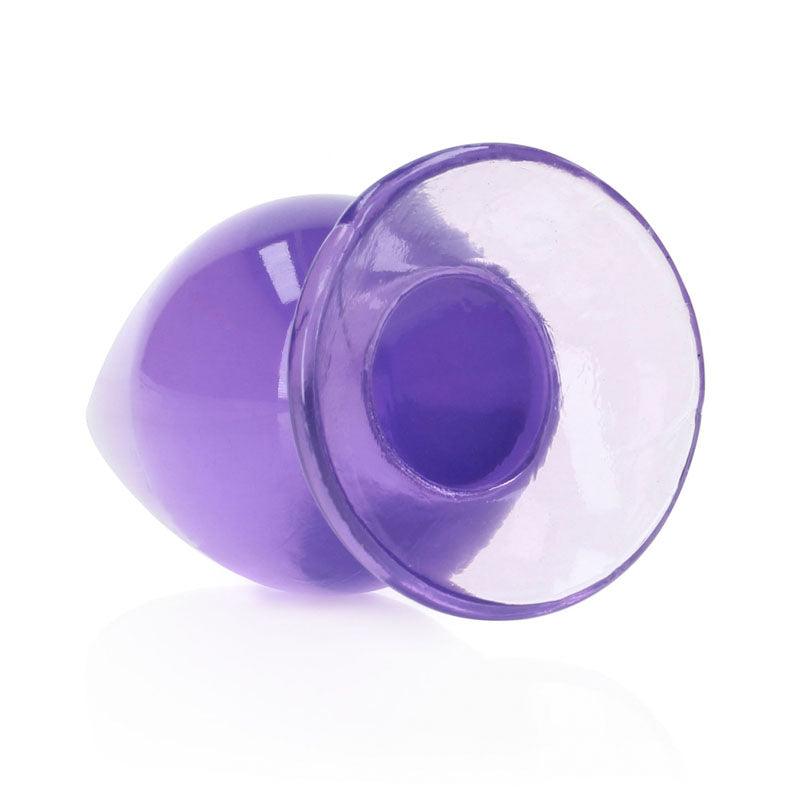 REALROCK 11.5 cm Anal Plug - Purple - Purple 11.5 cm (4.5'') Butt Plug - REA162PUR