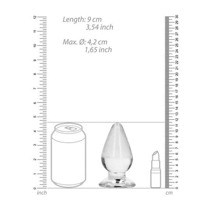 REALROCK 11.5 cm Anal Plug - Clear - Clear 11.5 cm (4.5'') Butt Plug - REA162TRA