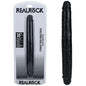 REALROCK 35cm Thick Double Dildo - Black - Black 35 cm (14'') Thick Double Dong - REA185BLK