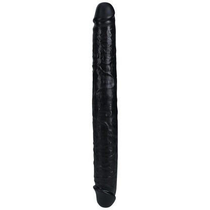 REALROCK 35cm Thick Double Dildo - Black - Black 35 cm (14'') Thick Double Dong - REA185BLK