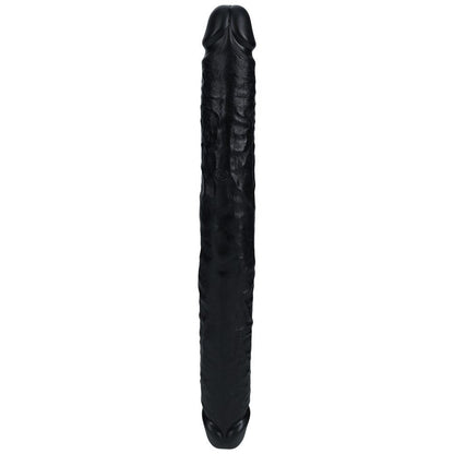 REALROCK 35cm Thick Double Dildo - Black - Black 35 cm (14'') Thick Double Dong - REA185BLK