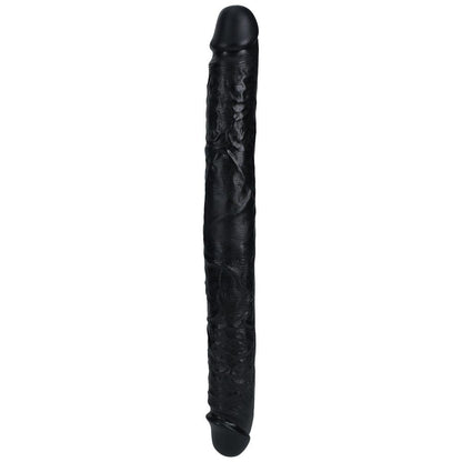 REALROCK 40cm Thick Double Dildo - Black - Black 40 cm (16'') Thick Double Dong - REA186BLK